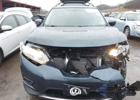 2016 Nissan Rogue Sv из США, поврежденный, VIN KNMAT2MV0GP593387